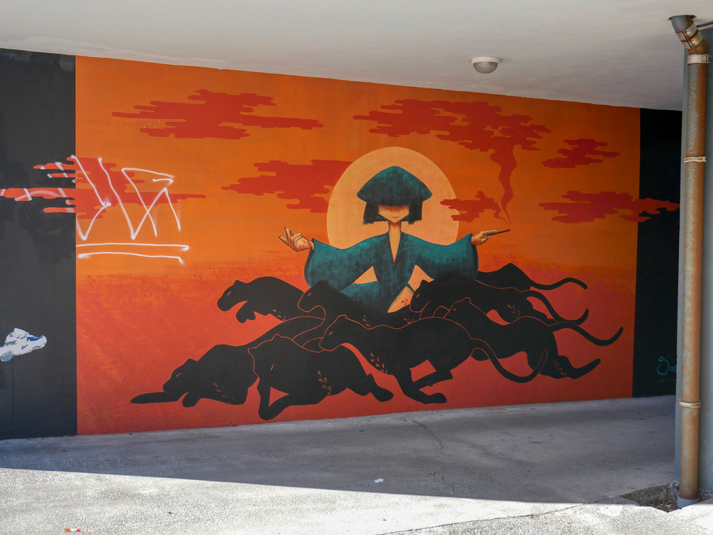 Street Art dans Reykjavik, Islande, Voyage en van