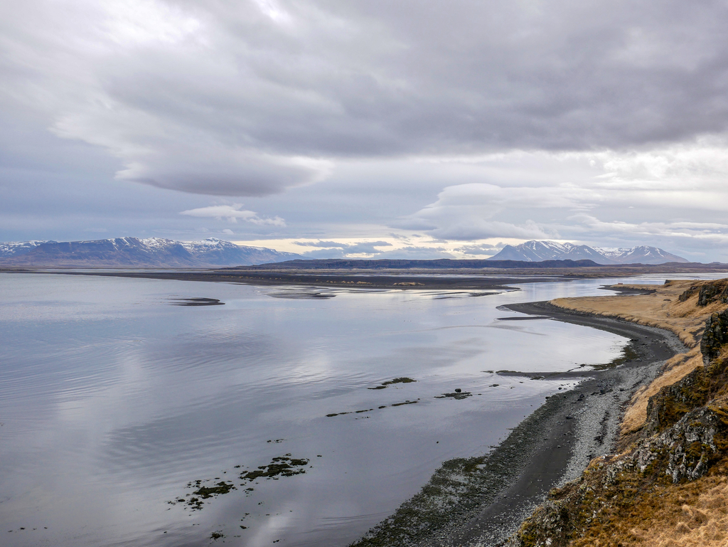 Paysage islandais, Hvítserkur, Voyage en van