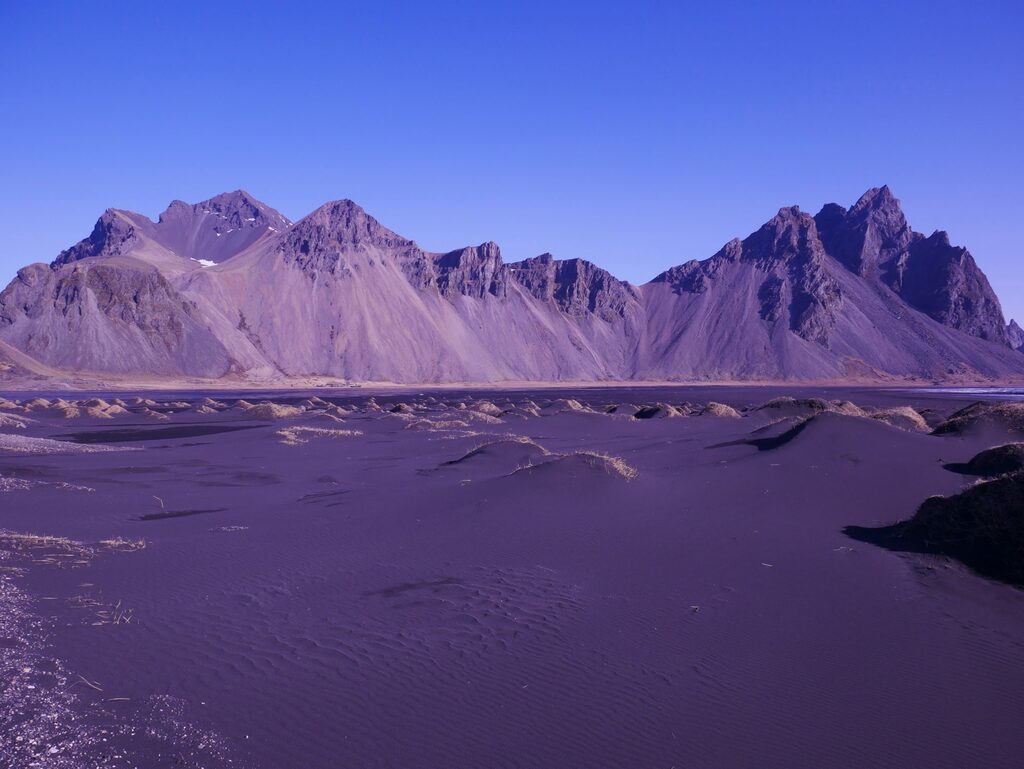 Vestrahorn, Voyage en van