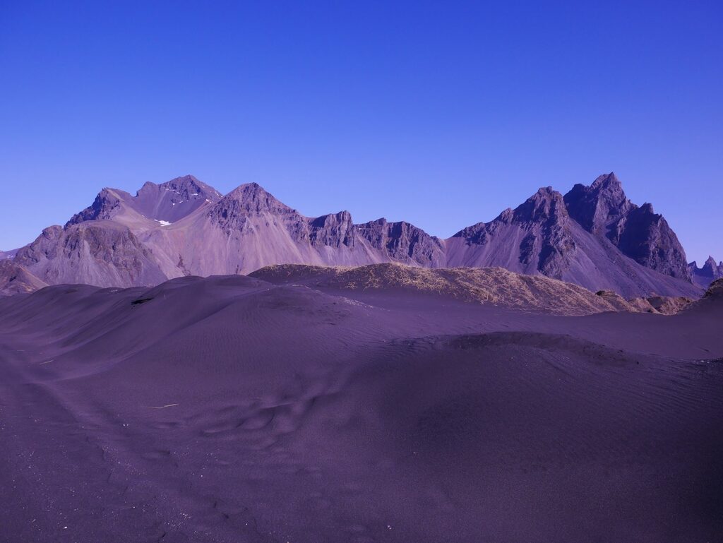 Vestrahorn, Voyage en van