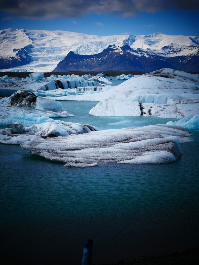 Jökulsárlón, Voyage en van
