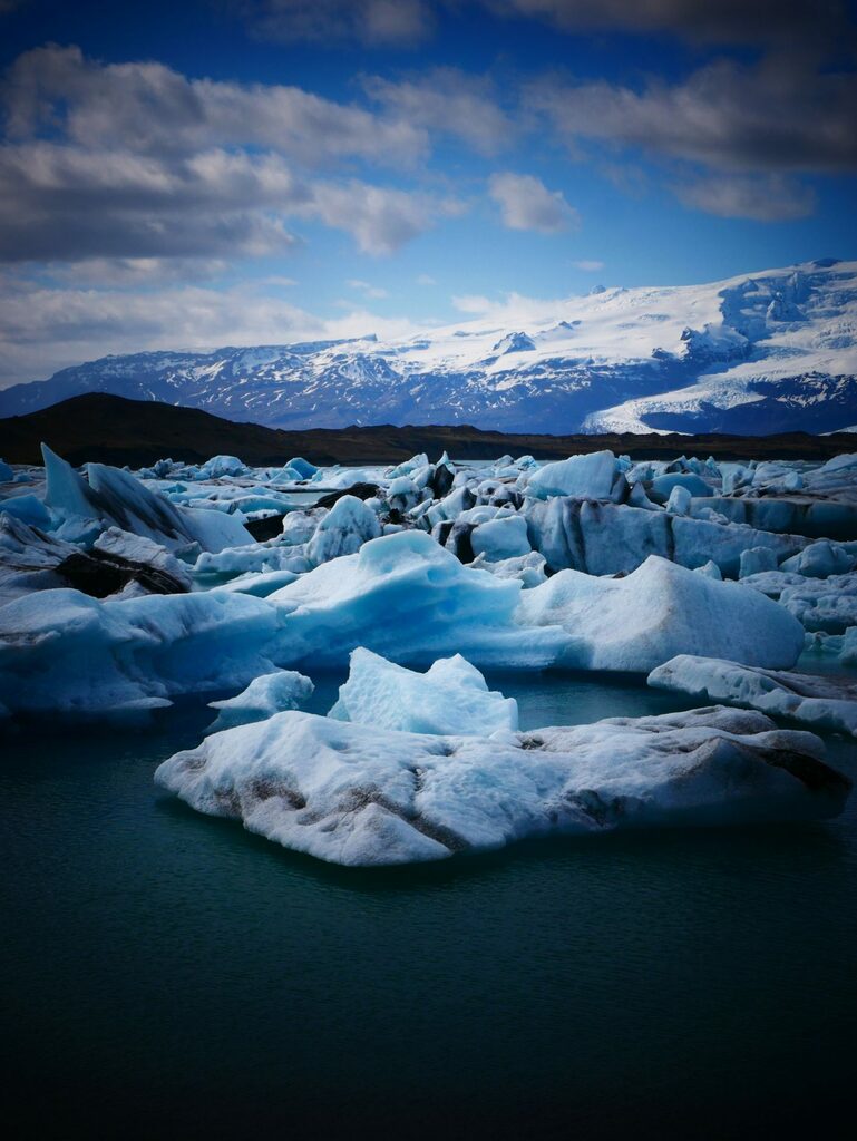 Jökulsárlón, Voyage en van